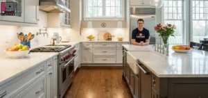 Hardwood flooring in Middlesex kitchens